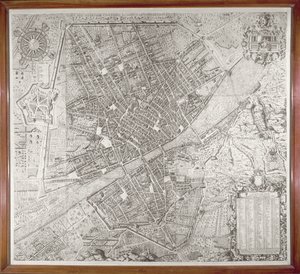 Karta över Florens, 1584